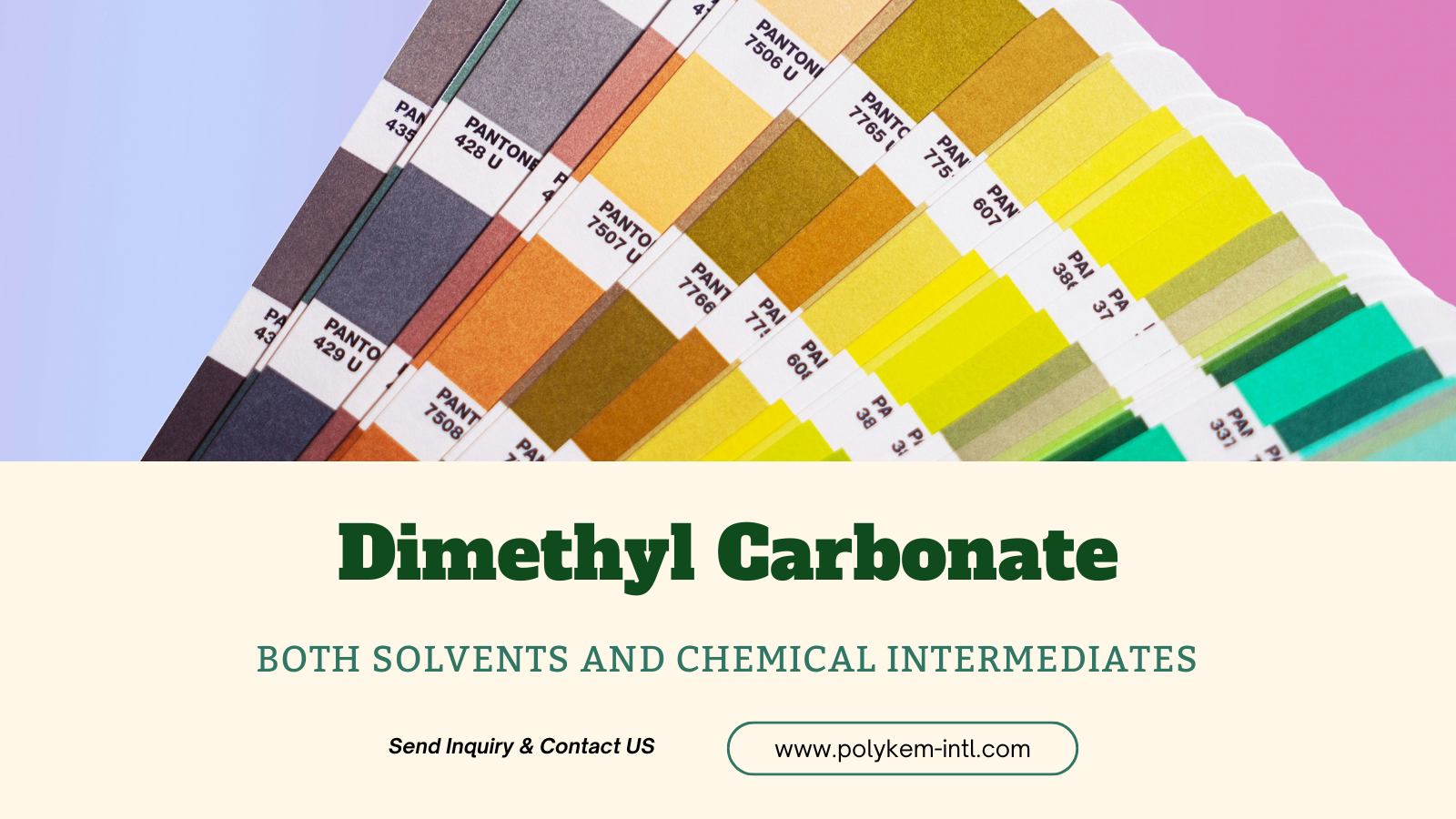 Polykem Dimetil Carbonato (DMC): ventajas duales intermedias de solventes y químicos