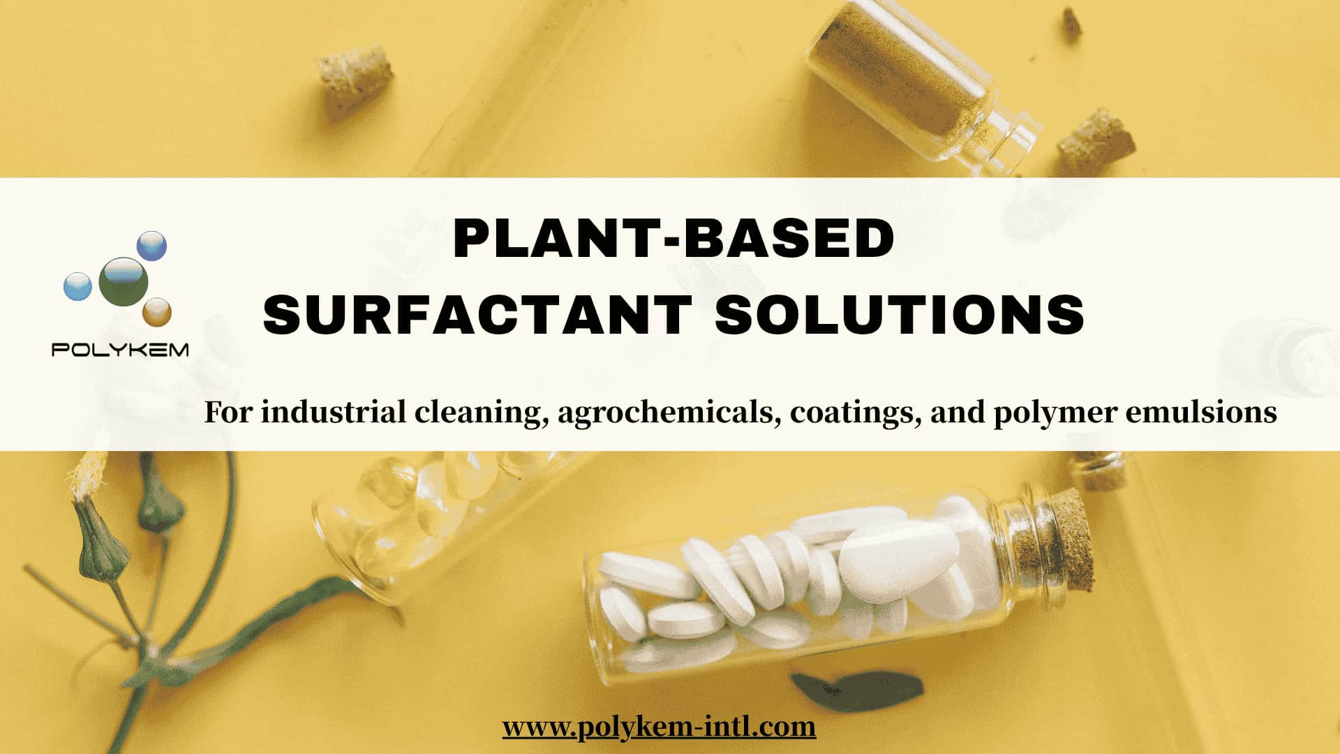 Soluciones emulsionantes de formulación industrial a base de plantas: tensioactivos de alta pureza Polykem